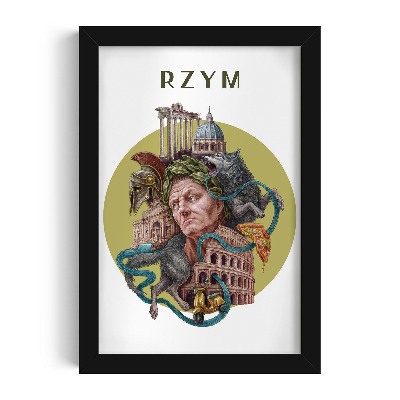 Obraz w czarnej ramce Rzym autorstwa Alicji Kocurek