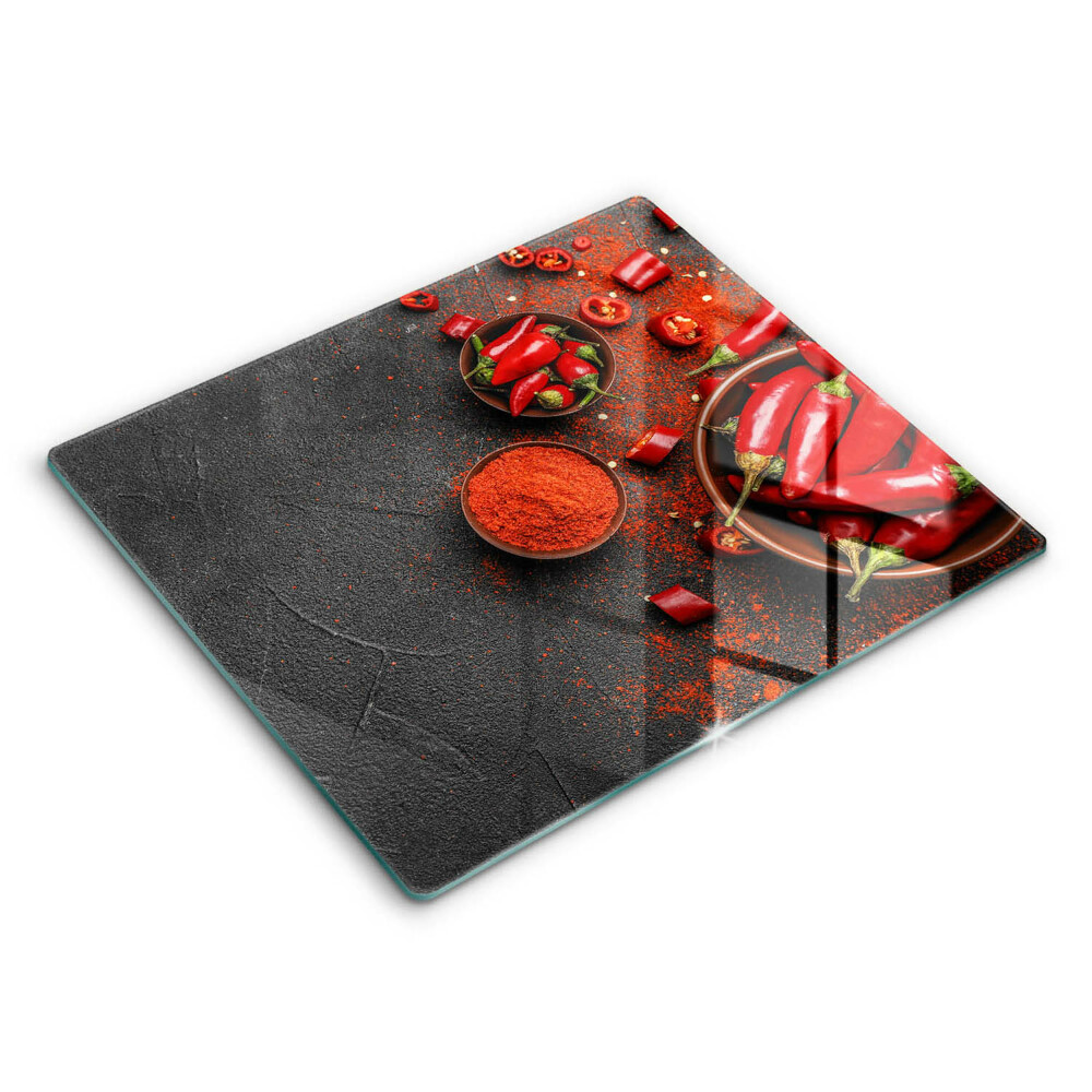Deska do krojenia 60x52 cm Czerwone chili papryki