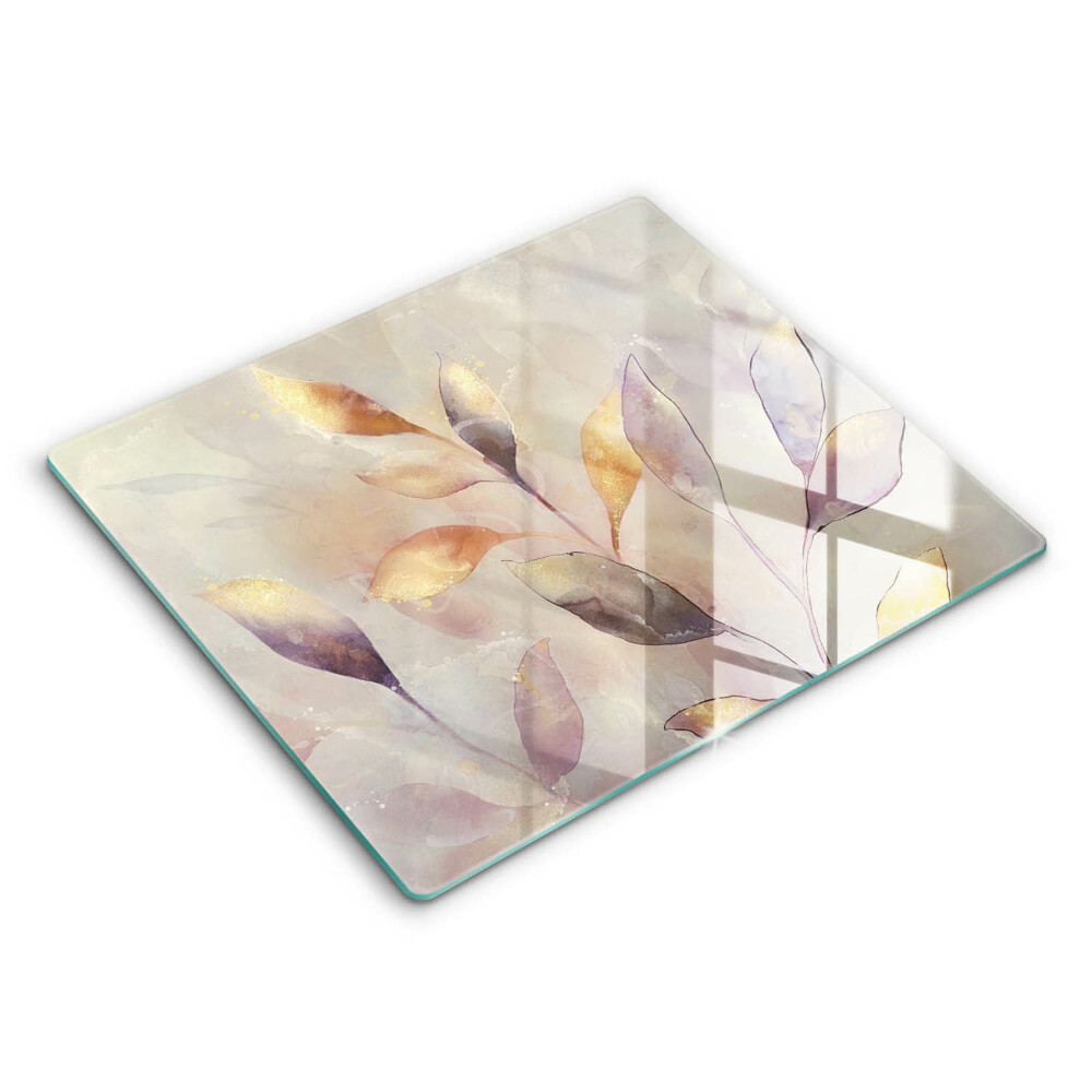 Deska do krojenia 60x52 cm Malowane boho liście