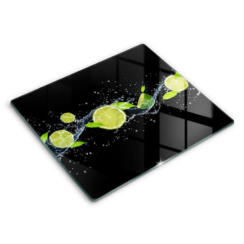 Deska do krojenia 60x52 cm Limonki mięta woda
