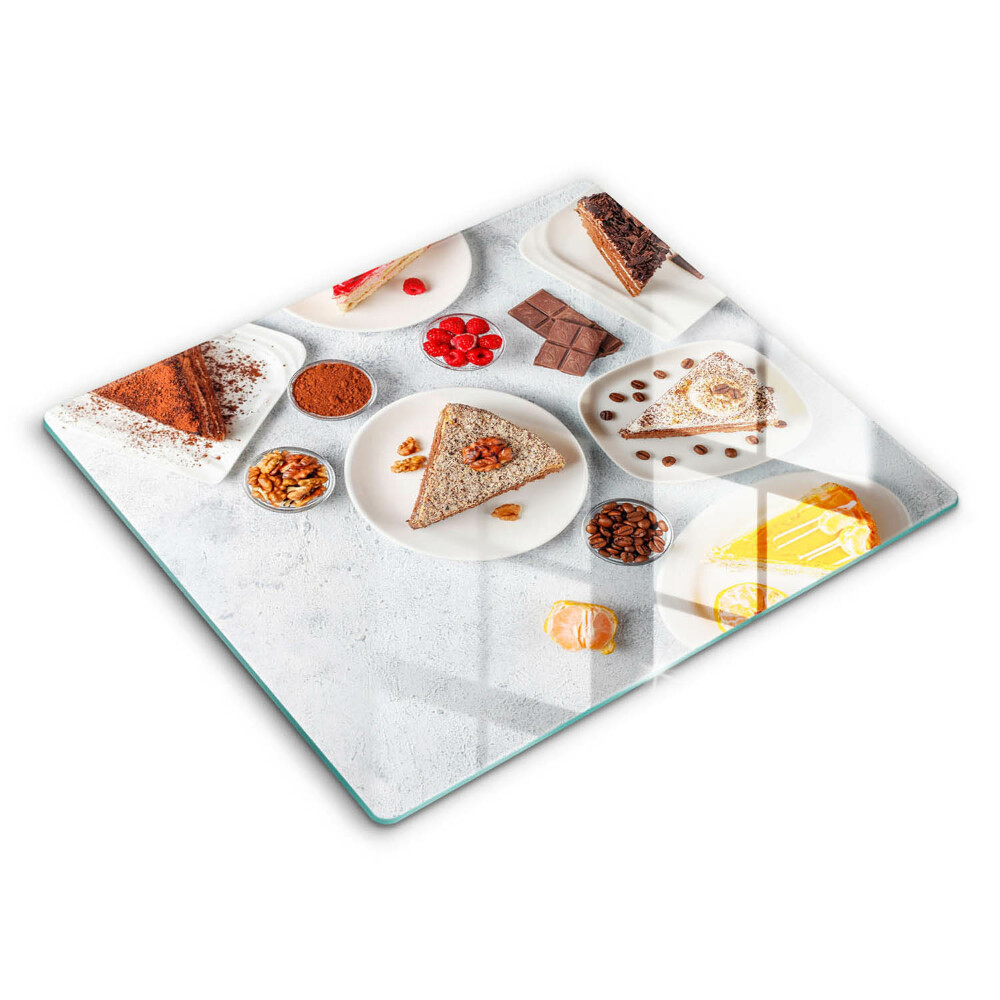 Deska kuchenna 60x52 cm Słodkości ciasta