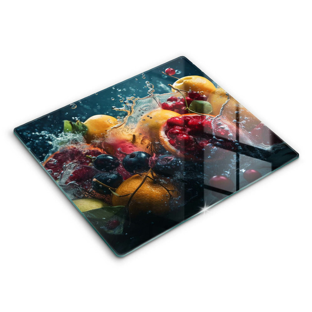 Deska kuchenna 60x52 cm Owoce w wodzie