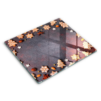 Deska kuchenna 60x52 cm Pierniczki świąteczne