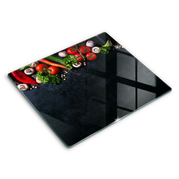 Deska kuchenna 60x52 cm Kolorowe warzywa