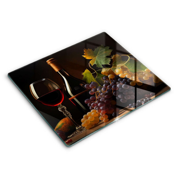 Deska kuchenna 60x52 cm Kieliszek wina i winogrona