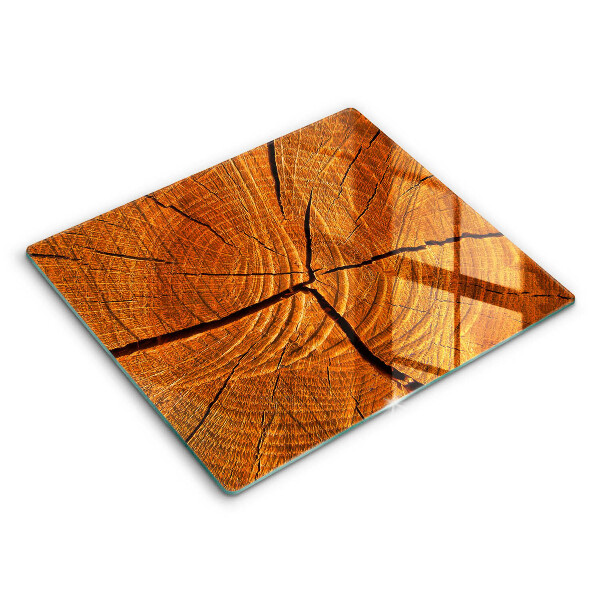 Deska do krojenia 60x52 cm Pień drewna struktura