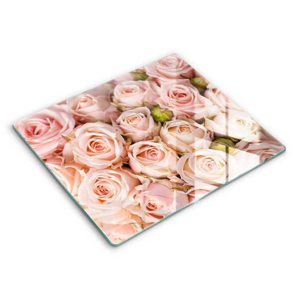 Deska do krojenia 60x52 cm Bukiet delikatne róże