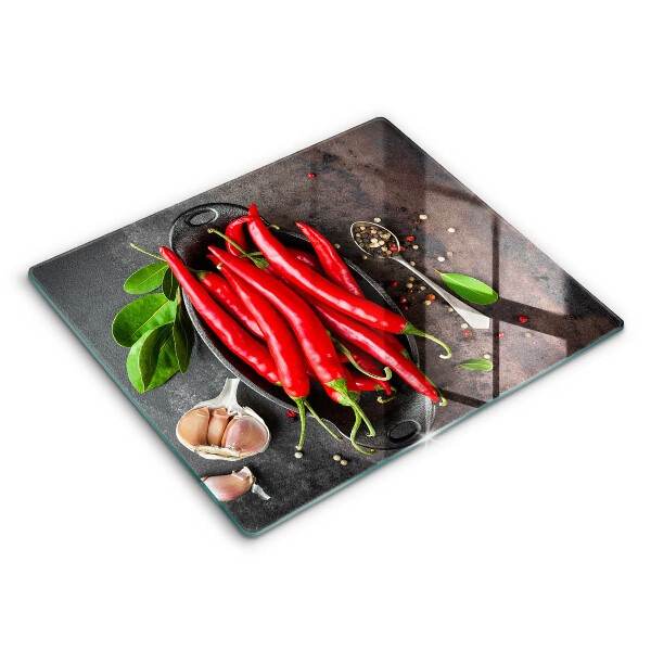 Deska do krojenia 60x52 cm Czerwone papryczki chili