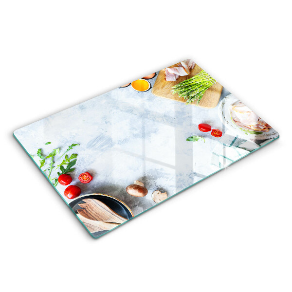Deska kuchenna 80x52 cm Składniki w kuchni