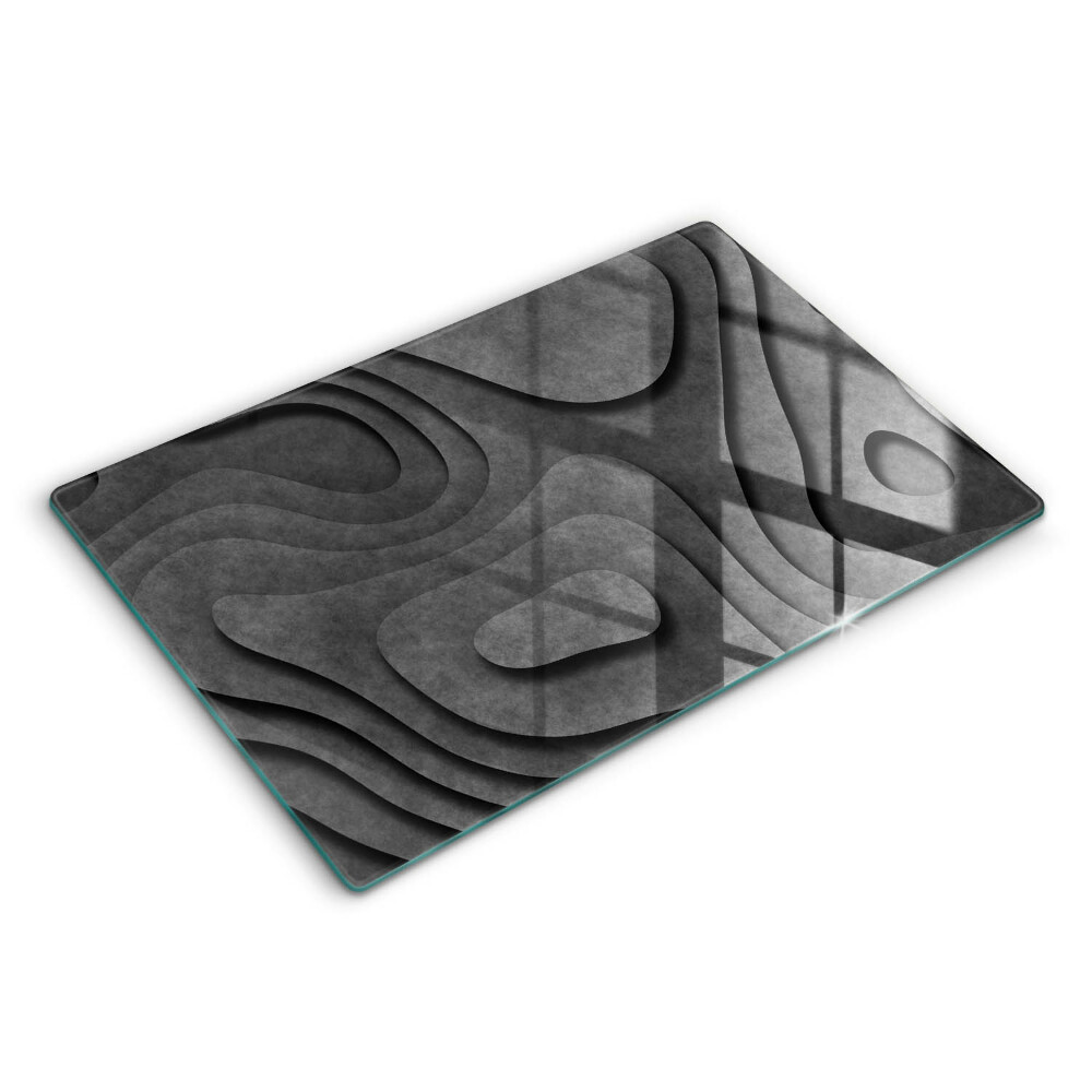 Deska kuchenna 80x52 cm Kamienne kształty 3D