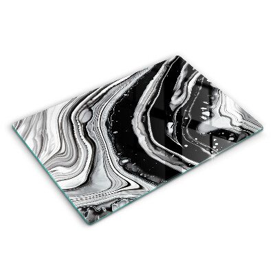 Deska kuchenna 80x52 cm Abstrakcja tusz