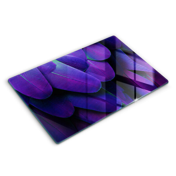 Deska kuchenna 80x52 cm Neonowe pióra