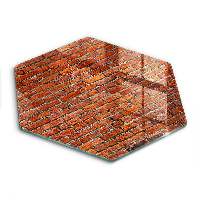 Deska do krojenia na blat sześciokątna Ściana cegły mur