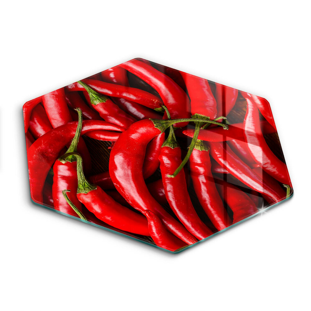 Deska do kuchni sześciokątna Ostre chili papryki