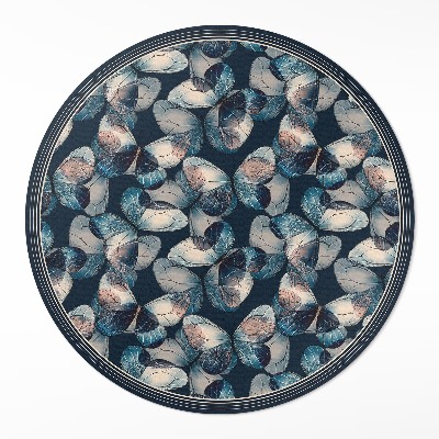 Dywan winylowy okrągły Motyle piękne owady