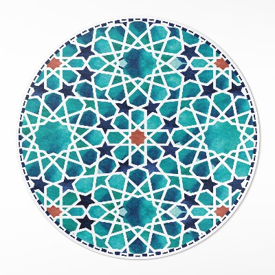 Dywan winylowy okrągły Piękna mozaika z gwiazdkami