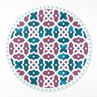 Dywan winylowy okrągły Mozaika pięknych kafelków