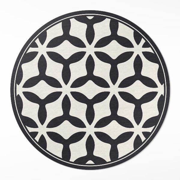 Dywan winylowy okrągły Nowoczesny geometryczny wzór - Wallfluent.pl