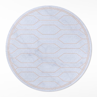 Dywan winylowy okrągły Wzór liniowy na marmurze