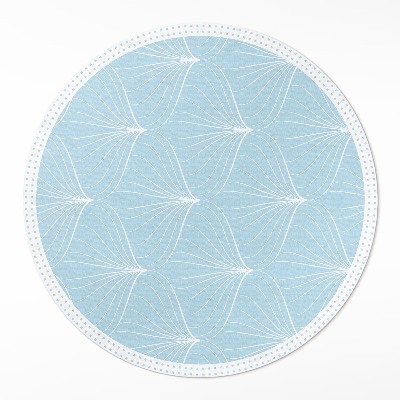 Dywan winylowy okrągły Delikatny regularny wzór