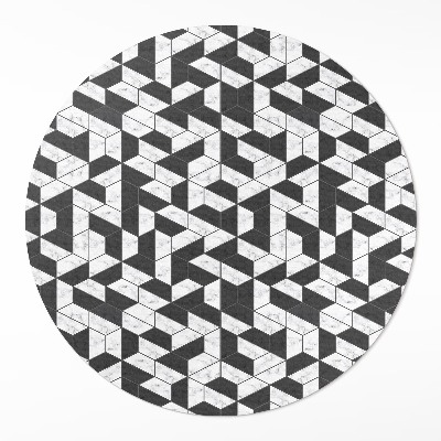 Dywan winylowy okrągły Modna kamienna mozaika z marmurem