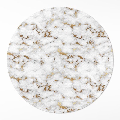 Dywan winylowy okrągły Jasny marmur modny kamień