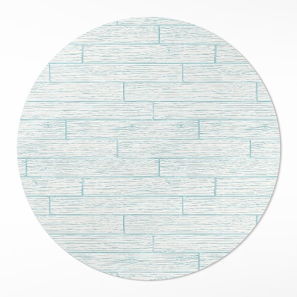 Dywan winylowy okrągły Jasne drewno panele podłogowe - Wallfluent.pl