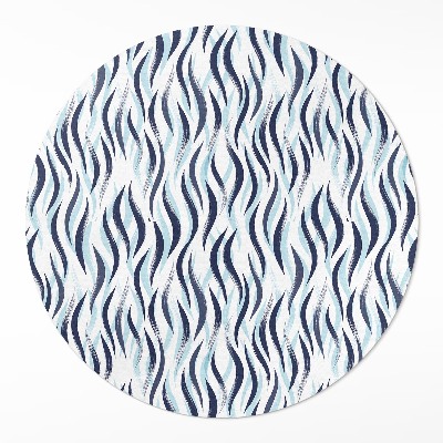 Dywan winylowy okrągły Grafika malowane morskie fale