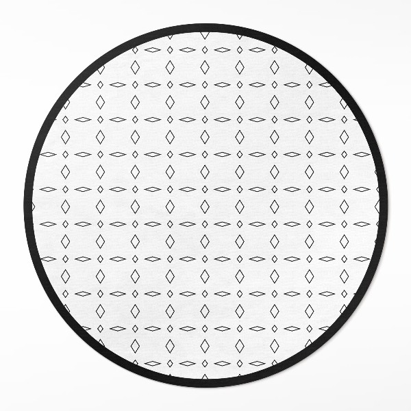Dywan winylowy okrągły Minimalistyczne nowoczesne ornamenty