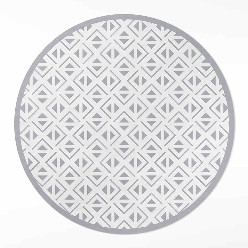 Dywan winylowy okrągły Geometryczny wzór minimalistyczny