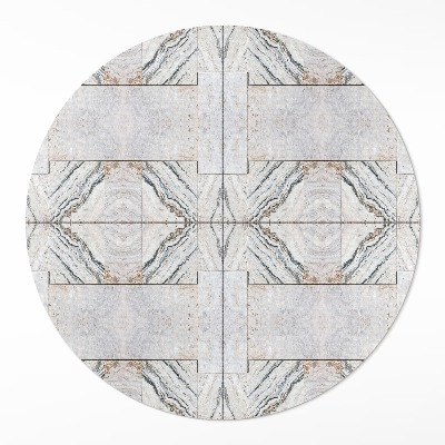 Dywan winylowy okrągły Dekoracyjne kamienne płytki