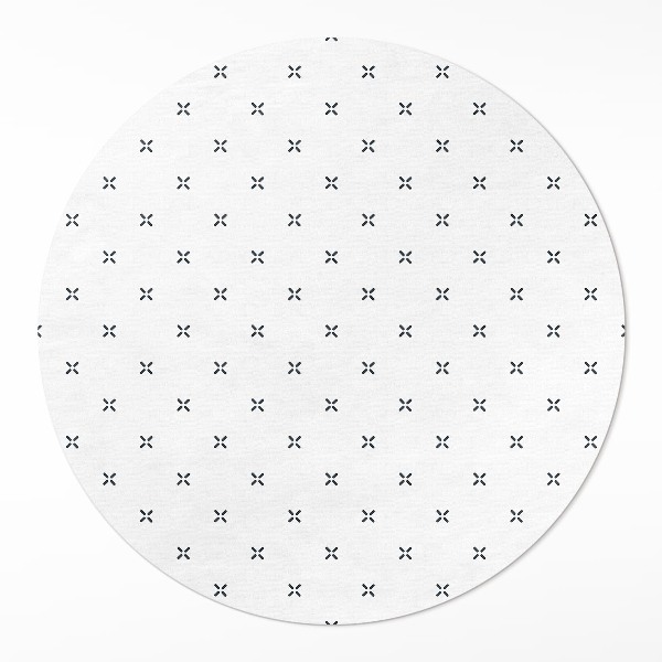 Dywan winylowy okrągły Minimalistyczny wzór boho