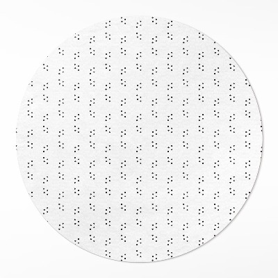 Dywan winylowy okrągły Nowoczesny modny wzór minimalistyczny