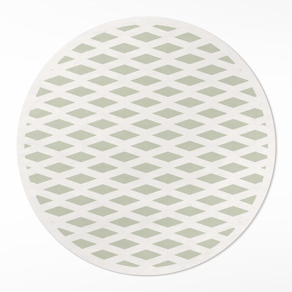 Dywan winylowy okrągły Minimalistyczny wzór geometryczny