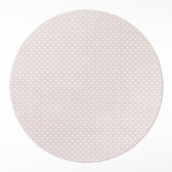 Dywan winylowy okrągły Drobna mozaika w pastelowych barwach - Wallfluent.pl