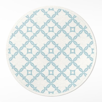 Dywan winylowy okrągły Łańcuchowe sploty dekoracyjne kafelki