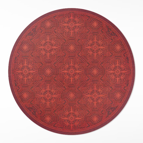 Dywan winylowy okrągły Dekoracyjny wzór w perskim stylu vintage - Wallfluent.pl