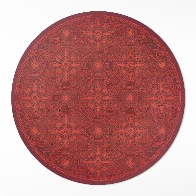Dywan winylowy okrągły Dekoracyjny wzór w perskim stylu vintage - Wallfluent.pl