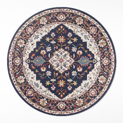 Dywan winylowy okrągły Elegancki turecki wzór dekoracyjny vintage - Wallfluent.pl