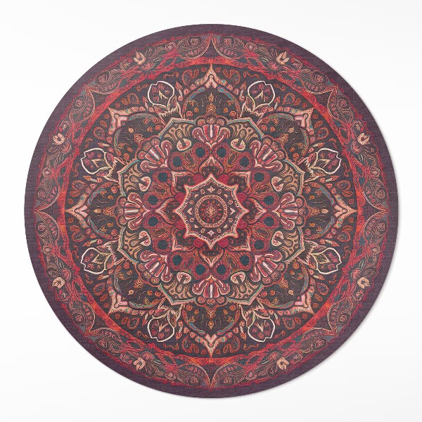 Dywan winylowy okrągły Dekoracyjna mandala w perskim stylu - Wallfluent.pl