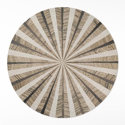 Dywan winylowy okrągły Piaskowa geometria