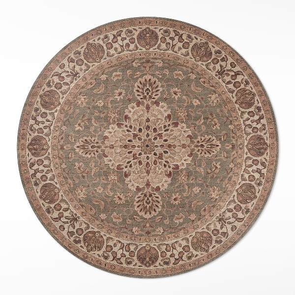 Dywan winylowy okrągły Ornamenty inspirowane perską sztuką - Wallfluent.pl