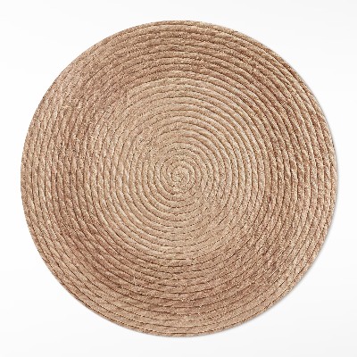 Dywan winylowy okrągły Sznurkowe linie w stylu minimalistycznym
