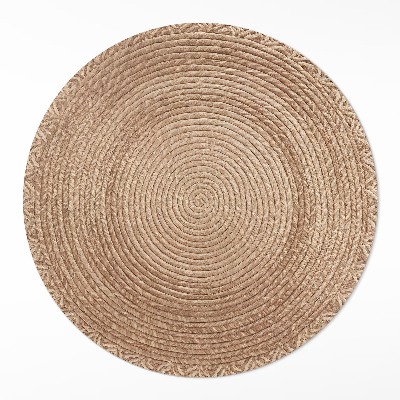 Dywan winylowy okrągły Sznurkowa geometria