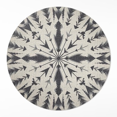 Dywan winylowy okrągły Azteckie strzałki