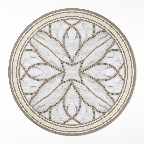 Dywan winylowy okrągły Marmurowy witraż