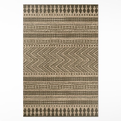 Dywan winylowy Zygzaki i linie imitacja tkaniny