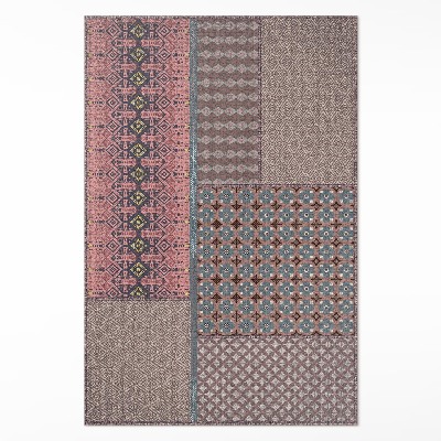 Dywan winylowy Aztecki deseń imitacja wzorzystej tkaniny