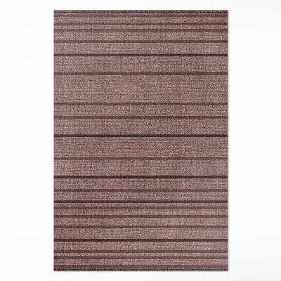 Dywan winylowy Brązowe pasy styl boho vintage