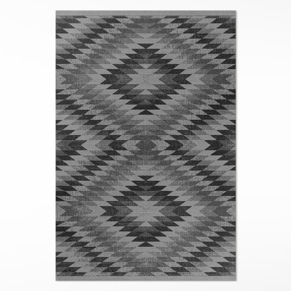 Dywan winylowy Ciemne równoległoboki imitacja tkaniny